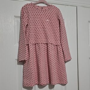 Vineyard Vines Girls' Pink Floral Long-Sleeve Dress